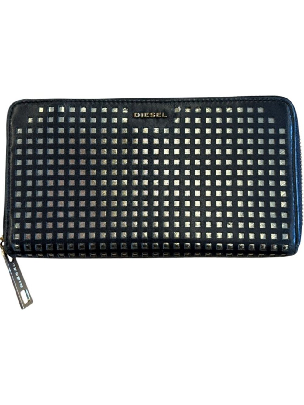 640136CR C1 Diesel Wallet Long Black Leather